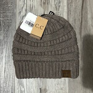 C.C Women's Knit Beanie - Taupe